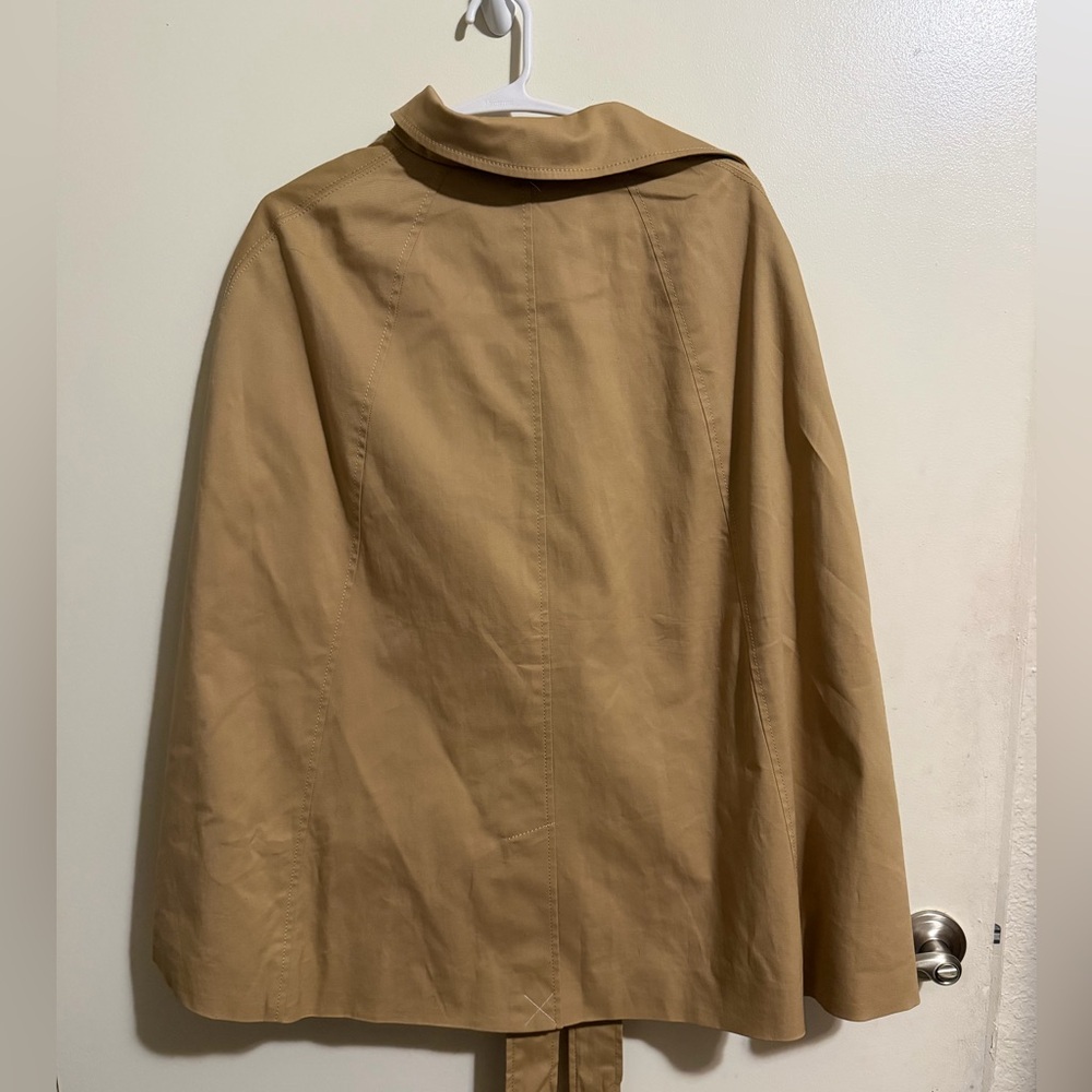 Talbots Tan Double-Breasted Trench Coat - Picture 2 of 3